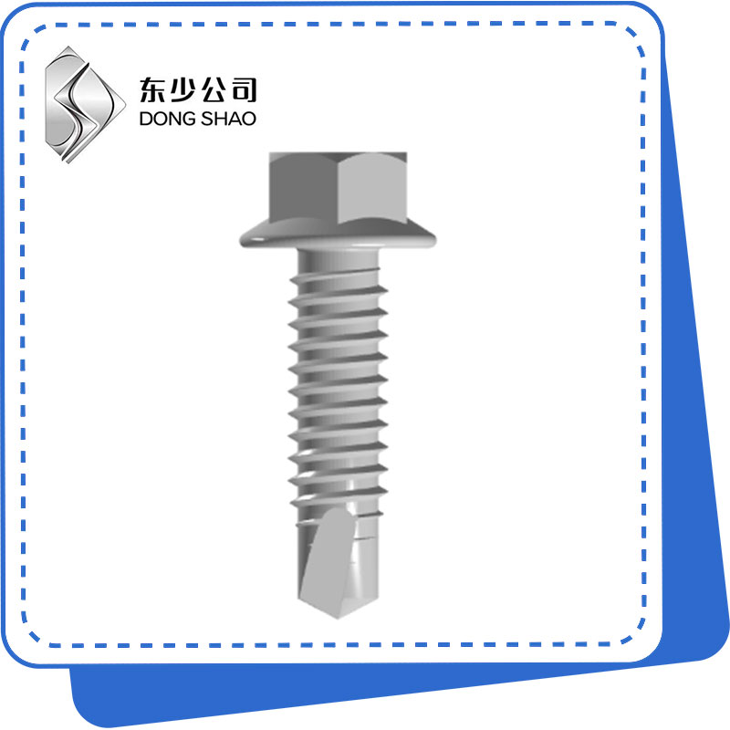 Rosca de tornillo autorroscante con cabeza de brida hexagonal