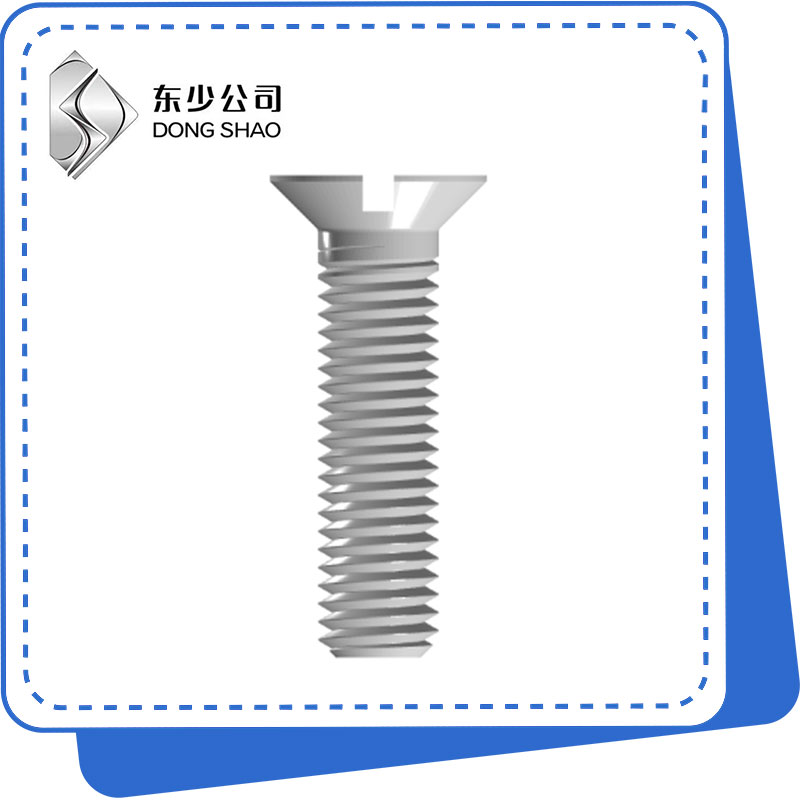 Tornillos de cabeza avellanada ranurada